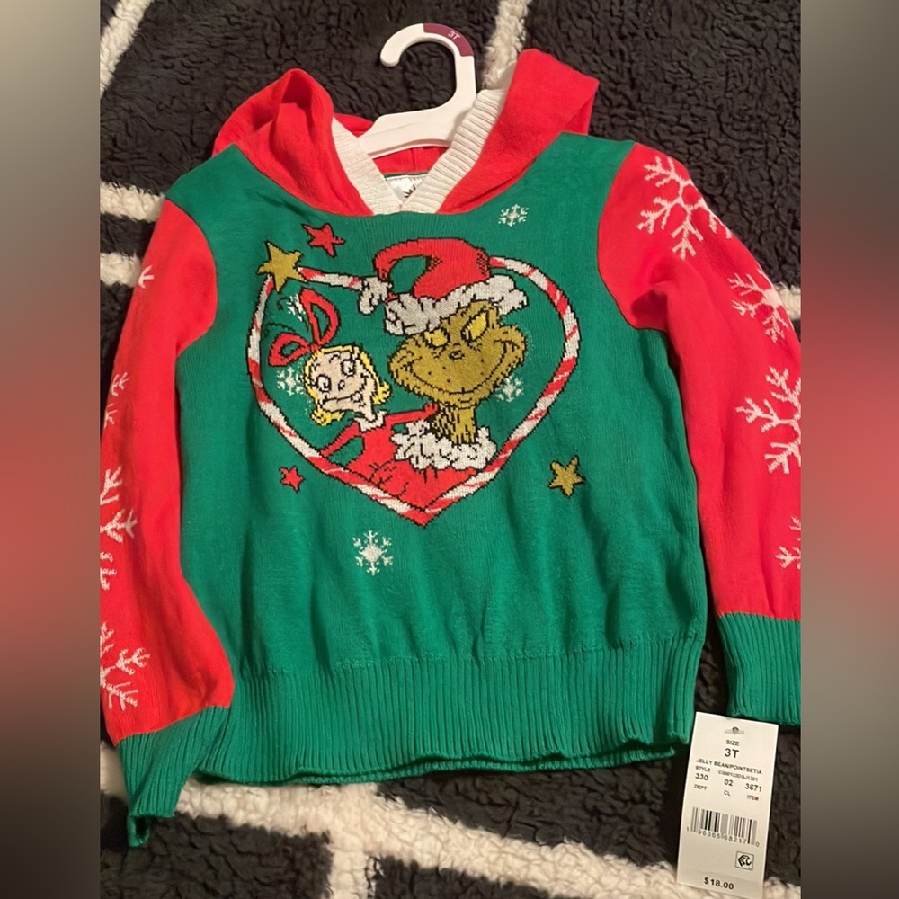3T grinch sweater